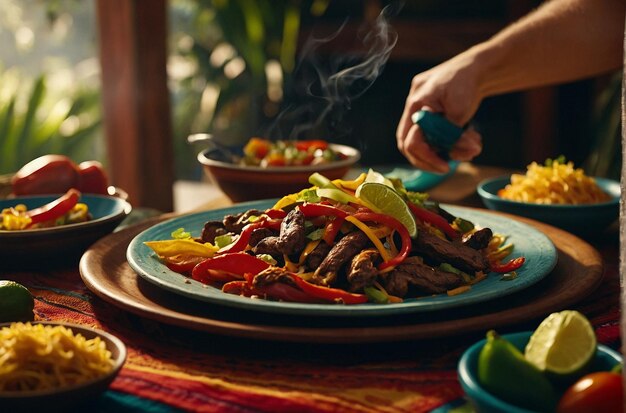 Zdjęcie fajita dinner party