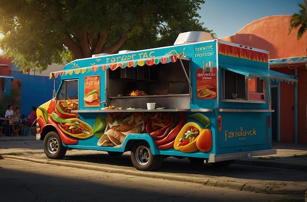 Fajita Food Truck Scene