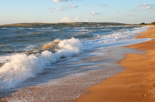 Fala morska i piaszczysta plaża?