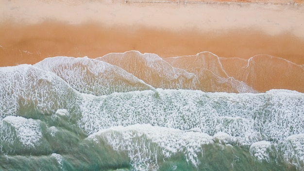 Fala morza na piaszczystej plaży