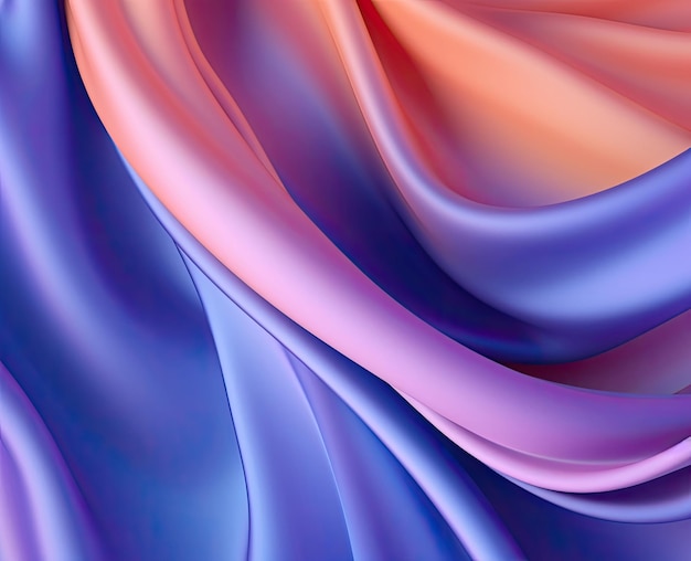 fala organiczny abstrakcyjny minimalistyczny gładki metaliczny kolorowy płyn gradientowy