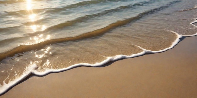 fale na plaży Jasna tekstura powierzchni wody z przestrzenią do kopiowania
