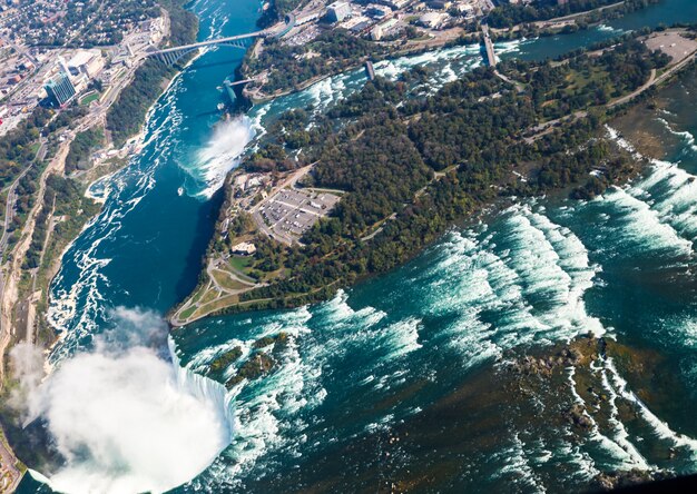 Fantastyczne Widoki Na Wodospad Niagara, Ontario, Kanada