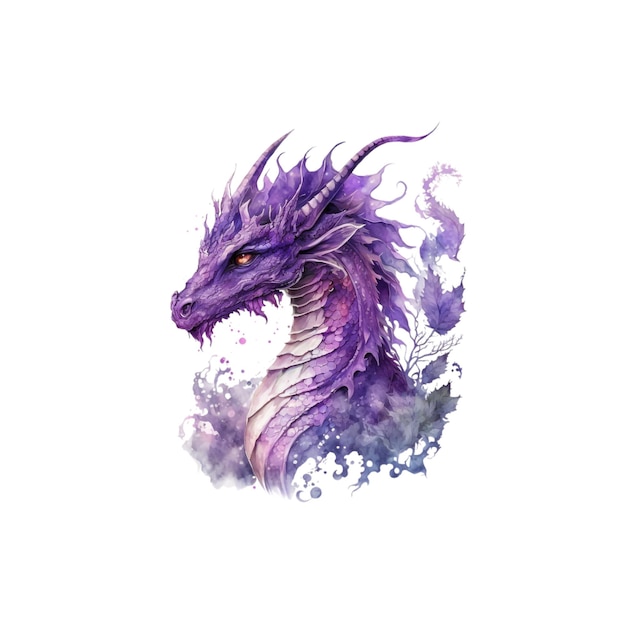 Fantasy_amethyst_dragon_watercolor 42