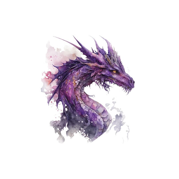 Fantasy_amethyst_dragon_watercolor 60