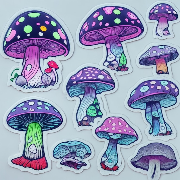 Fantasy Mushroom Forest bezpłatna ilustracja