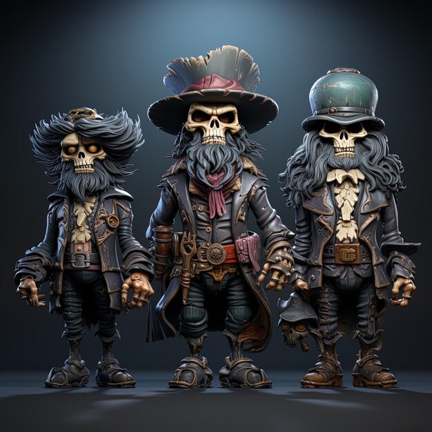 Zdjęcie fantasy skeleton pirate