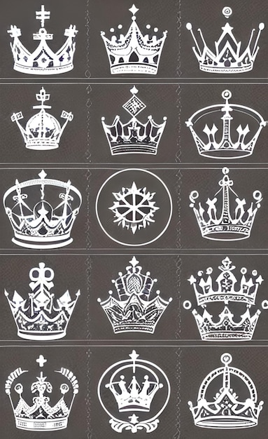 Zdjęcie fantasy wektorowej korony