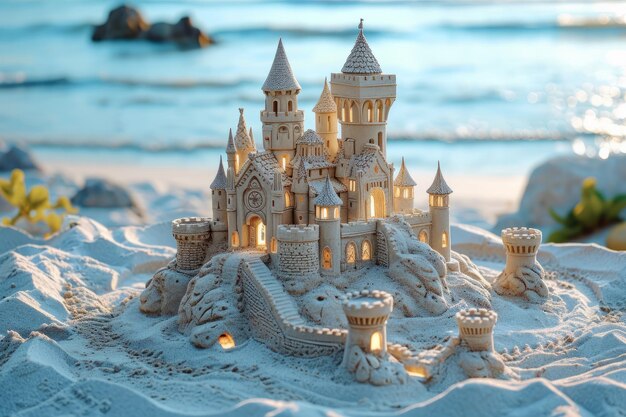 Fantazyjny zamek z piasku