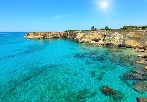 Faraglioni w Torre Sant Andrea Włochy