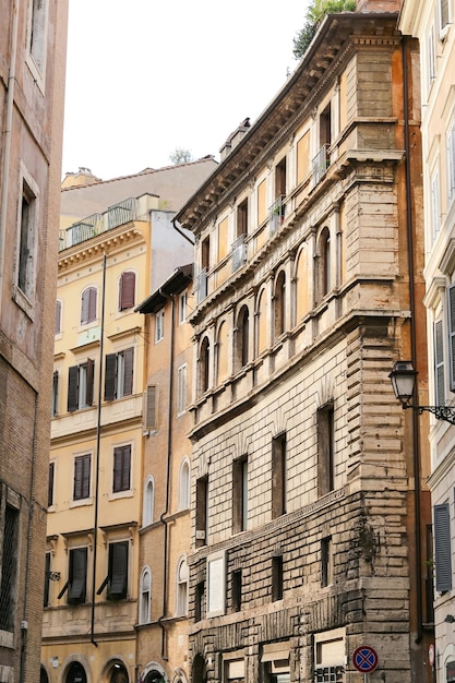 Fasada budynku w Rzymie, Włochy