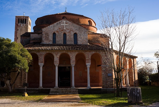 Fasada Kościoła Santa Fosca W Torcello We Włoszech