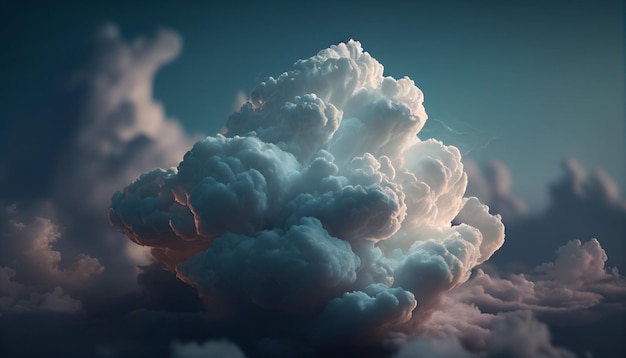 Fascynujące niebo chmura tapeta tło