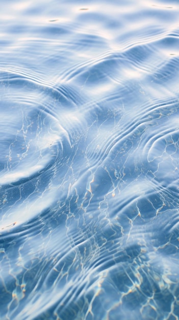 Fascynujące zbliżenie abstrakcyjnej wody delikatne fali skupiają się na spokoju Pionowy mobilny tapeta