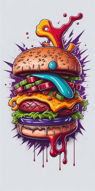 Fast food ilustracji