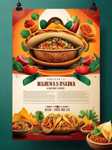 Fast Food Mexican Burritos Poster Ilustracja designu vintage i grunge tekstury plakat z apetycznymi meksykańskimi burritosami dla fast food przekąski i menu na wynos