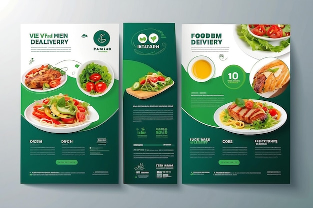 Fast food roll up banner szablon menu restauracji Projekt broszury Ilustracja wektorowa