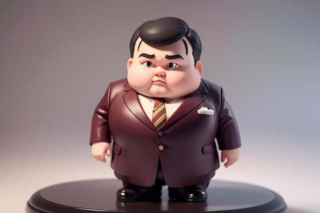 Fat Boy Styling postaci z kreskówek Styl anime Styl tłusta tapeta model tła Rendering postaci