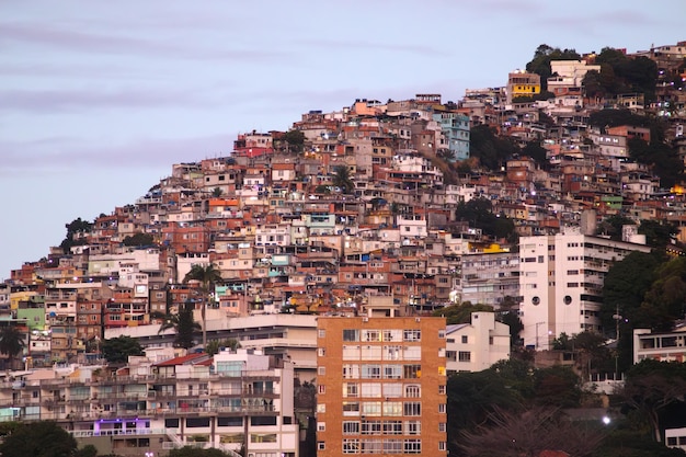 Fawela Vidigal w Rio de Janeiro w Brazylii