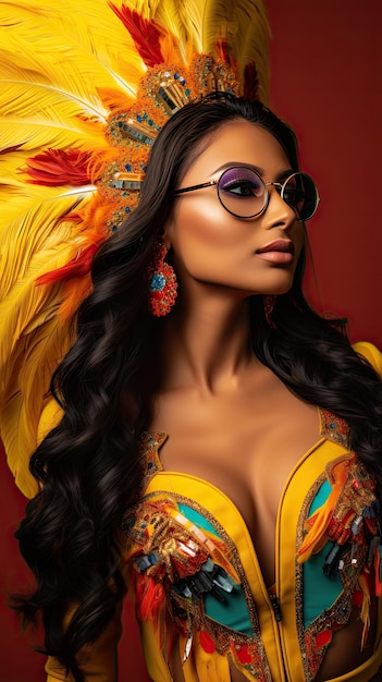Feria de cali kolumbia kobieta w okularach