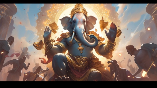 Festiwal Ganesha Chaturthi poświęcony indyjskiemu bogu z głową słonia