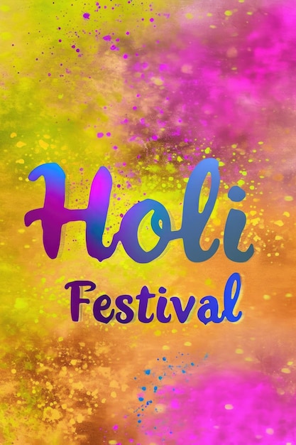 Festiwal Holi Tło promocyjne