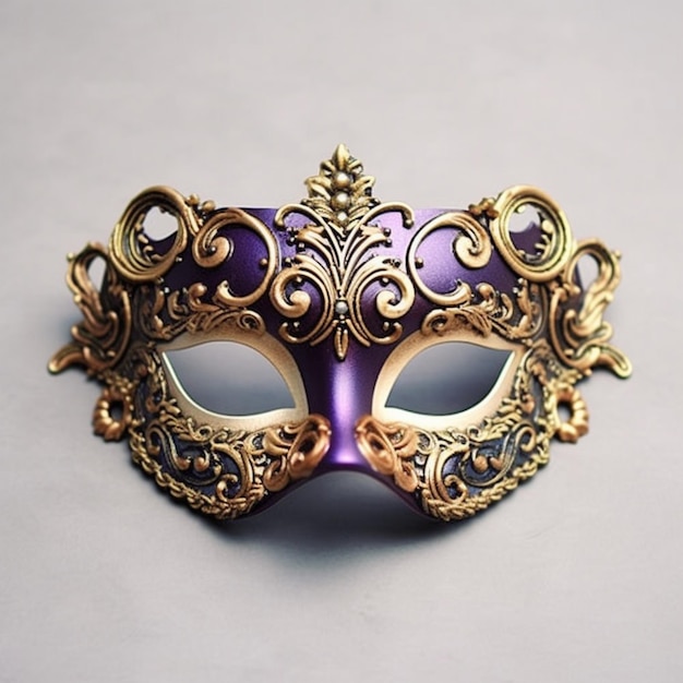 Festiwal karnawałowy w Wenecji maska twarzowa izolowane obrazy sztuczna inteligencja generowana sztuka