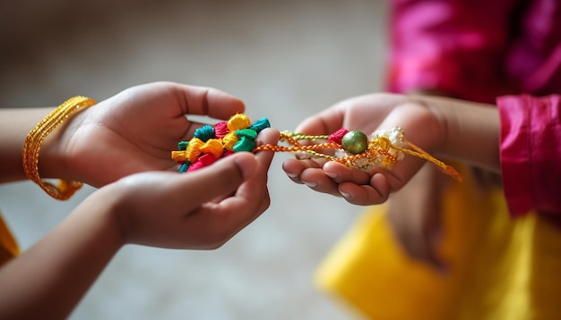 Festiwal Raksha Bandhan poświęcony minimalnym przedmiotom i koncepcyjnej sesji zdjęciowej