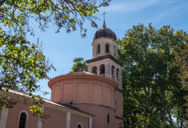 Figury na kościele św. Matki Boskiej Zdrowia na starym mieście w Zadarze w Chorwacji