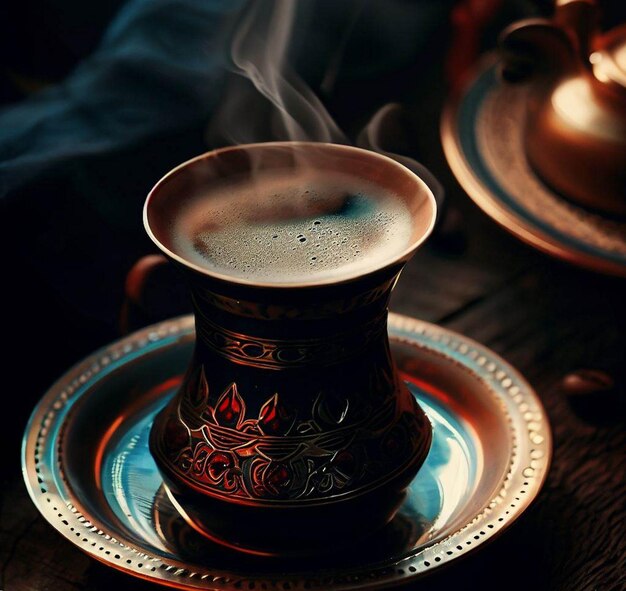 Filiżanka kawy po turecku luksusu i piękna