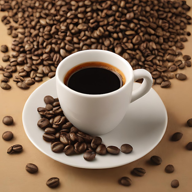 filiżankę kawy i filiżanką kawy