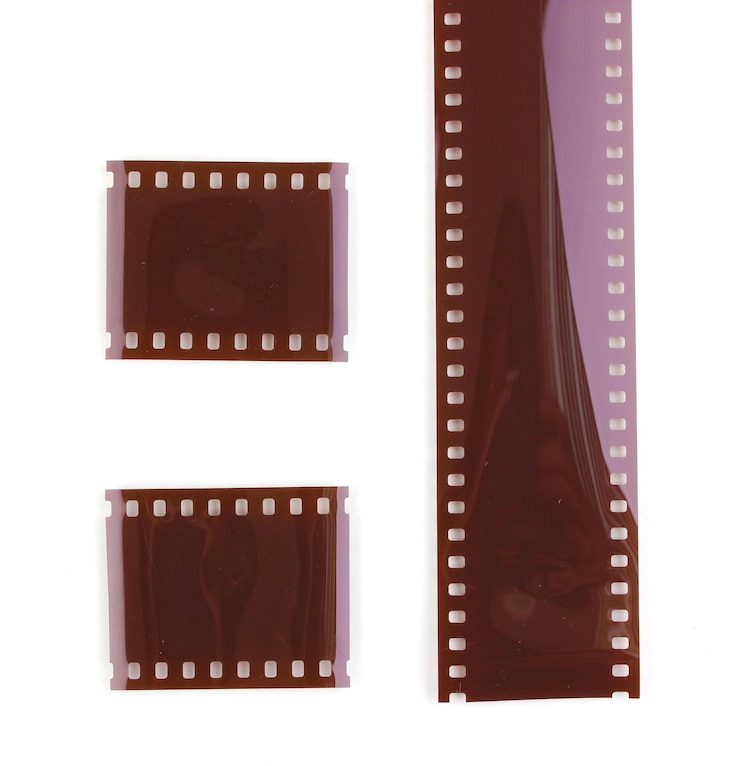 Zdjęcie film fotograficzny izolowany na białym