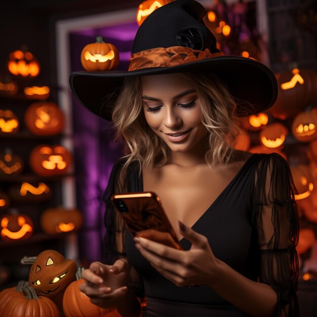 Filtr Halloween dla aplikacji społecznościowej Instagram