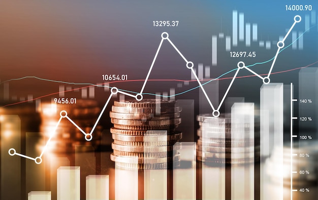 Finanse i pieniądze koncepcja technologii tła dobrobytu i aktywów