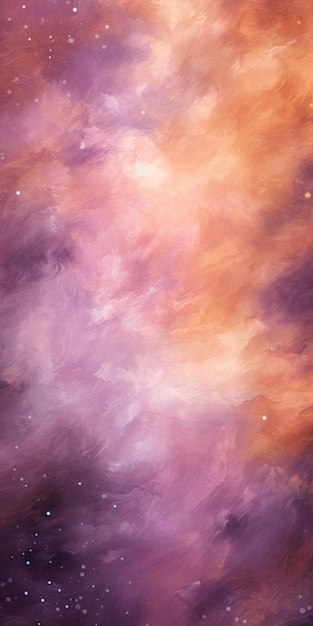 Zdjęcie fioletowa mgławica na tle z gwiazdami i piaskiem w stylu wielowymiarowych małych pociągów pędzla rtx