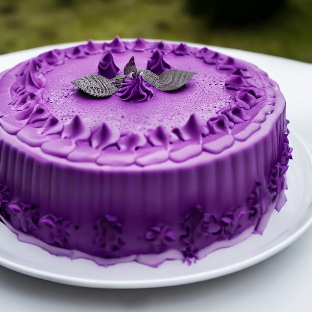 fioletowe ciasto