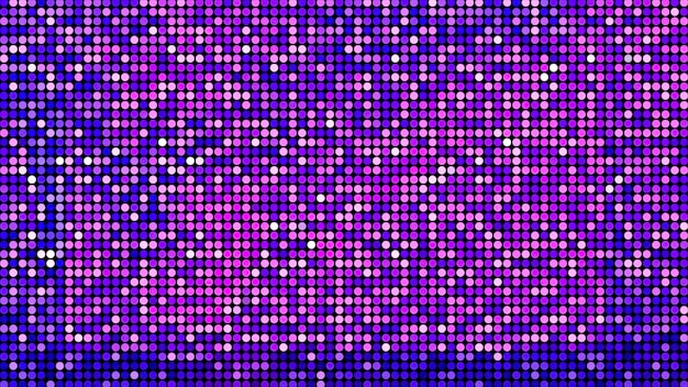Fioletowe i szare błyszczące ruchy migoczące małe kwadraty w animacji, które z kolei świecą
