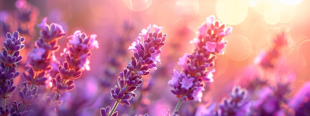 Zdjęcie fioletowe kwiaty ze słowem wiosna na dole