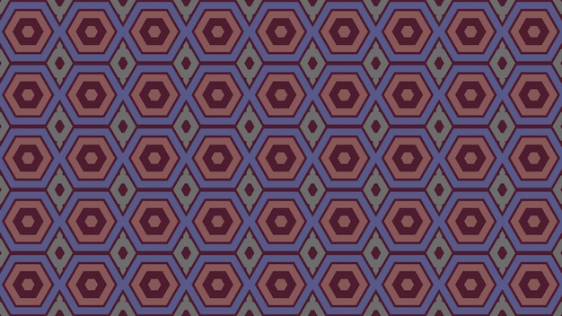 fioletowy i niebieski wzór geometryczny na czarnym tle.