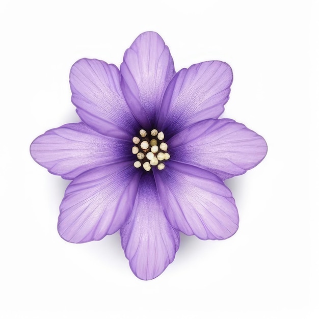 Zdjęcie fioletowy kwiat z numerem 3 na nim