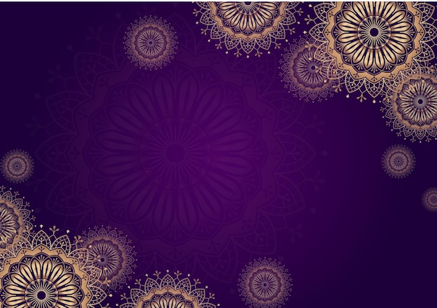 fioletowy mandala azteckie tło