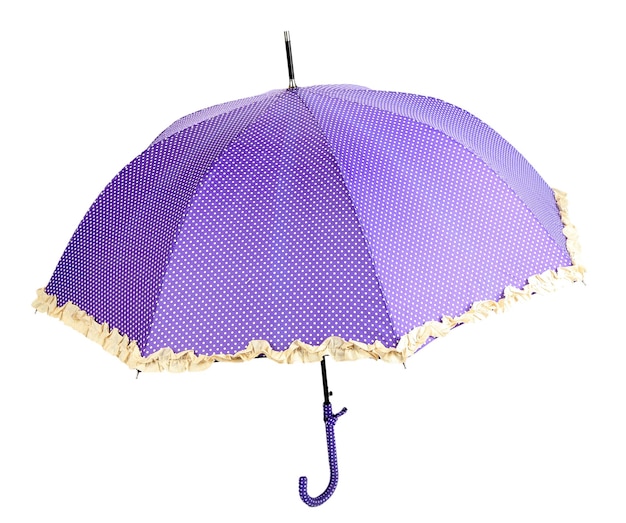 Fioletowy parasol z bliska