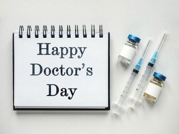 Fiolki Do Wstrzykiwań Happy Doctor's Day I Notatnik