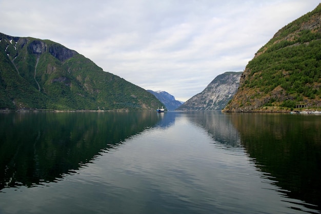 Fiord wieczorem Norwegia