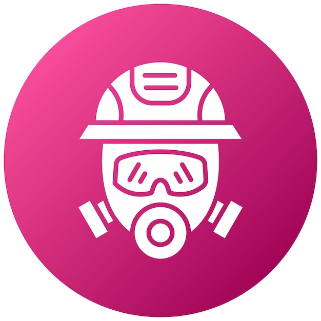 Zdjęcie fireman mask icon style