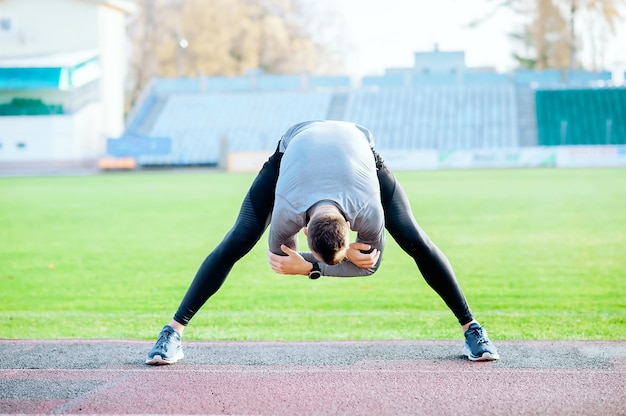 Fitness Na świeżym Powietrzu, Trening, Stretching, Koncepcja Rozgrzewki.