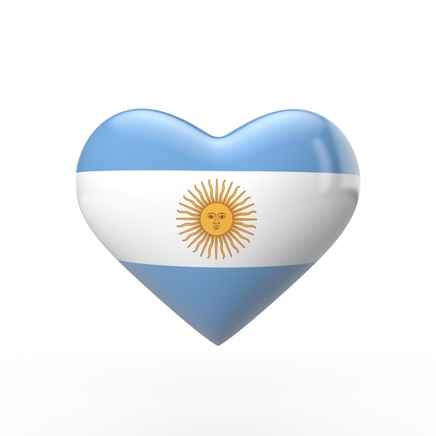 Flaga Argentyny Renderowania 3d