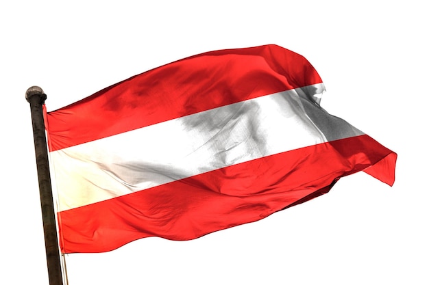 flaga austrii na białym tle obrazu