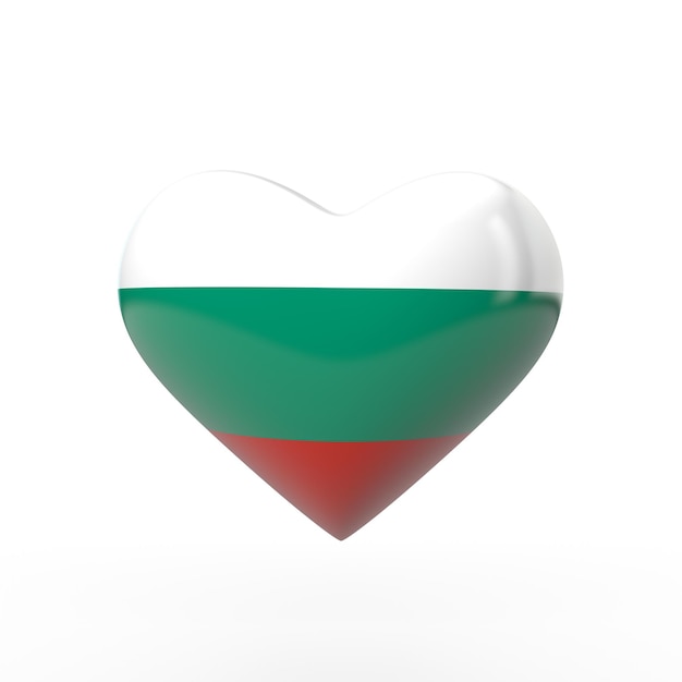 Flaga Bułgarii renderowania 3D