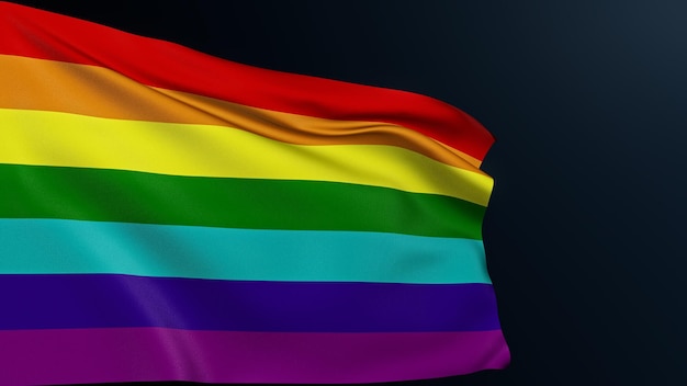 Flaga dumy gejowskiej tolerancja lgbt symbol koloru tęczy